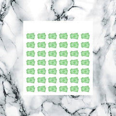 90pcs Money Tracker Dollar Planner Stickers for Friends