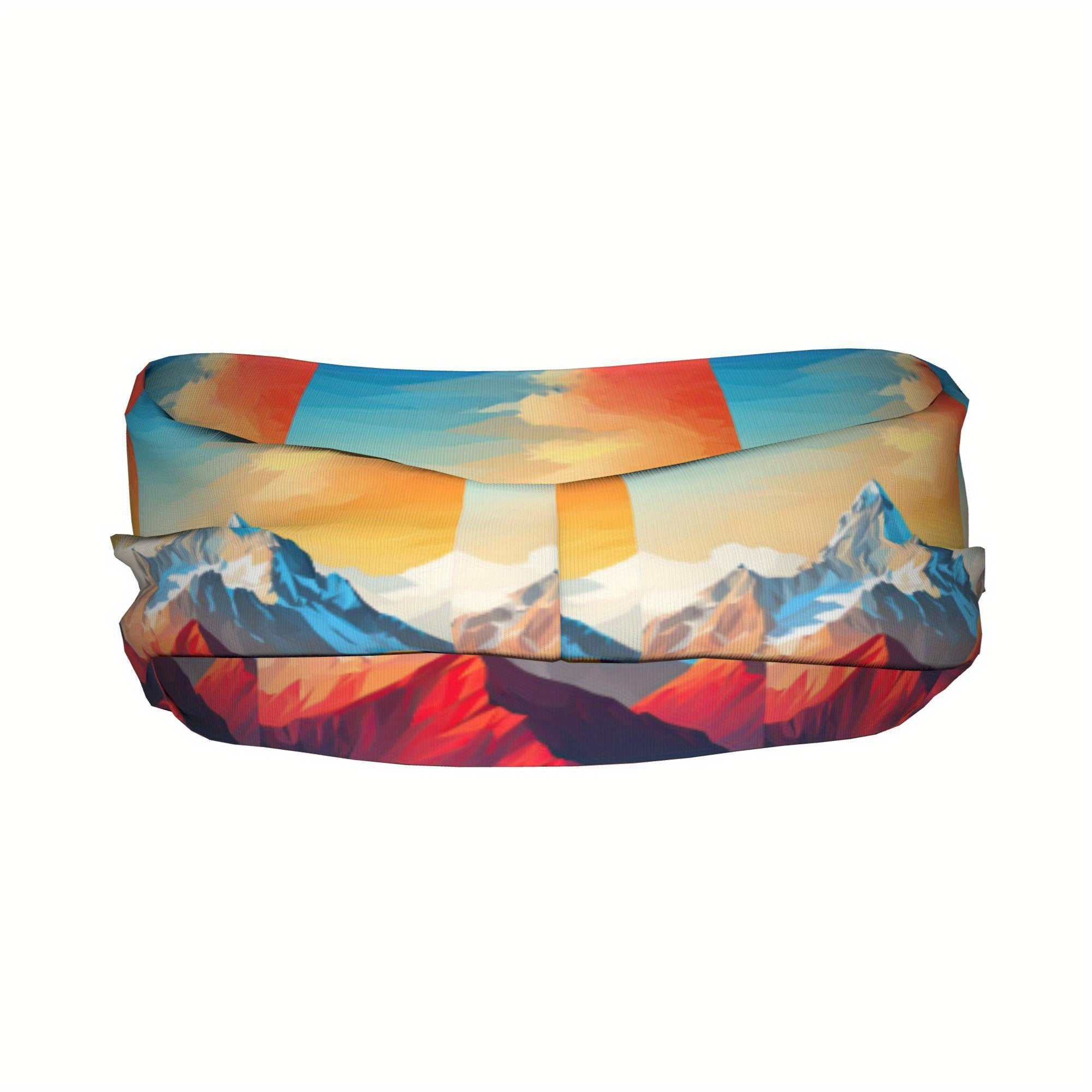 Mountain Landscape Sports Headband Sweat Wicking Breathable Non Slip