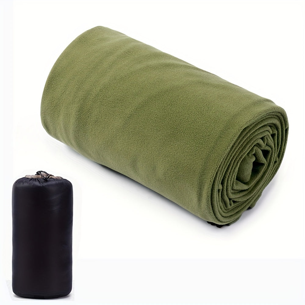 Plush Sleeping Bag Liner Warmth Zipper Camping Travel
