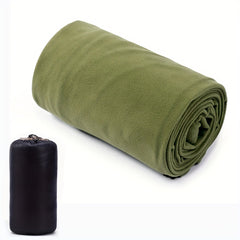 Plush Sleeping Bag Liner Warmth Zipper Camping Travel