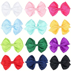 2pcs Satin Bow 10-16 Cm Headwear Princess Hair Accessories for Party
