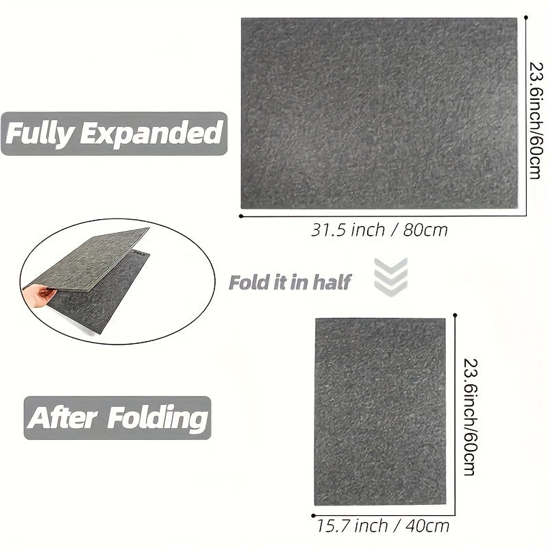 1000 Piece Puzzle Mat with Foldable Storage Blanket Dark Grey