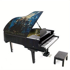 Metal Piano 3D Puzzle DIY Assembly Model Stainless Steel Gift