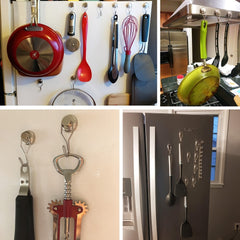 4pcs Magnetic Hooks 34KG Swivel Heavy Duty for Hanging Grill Refrigerator