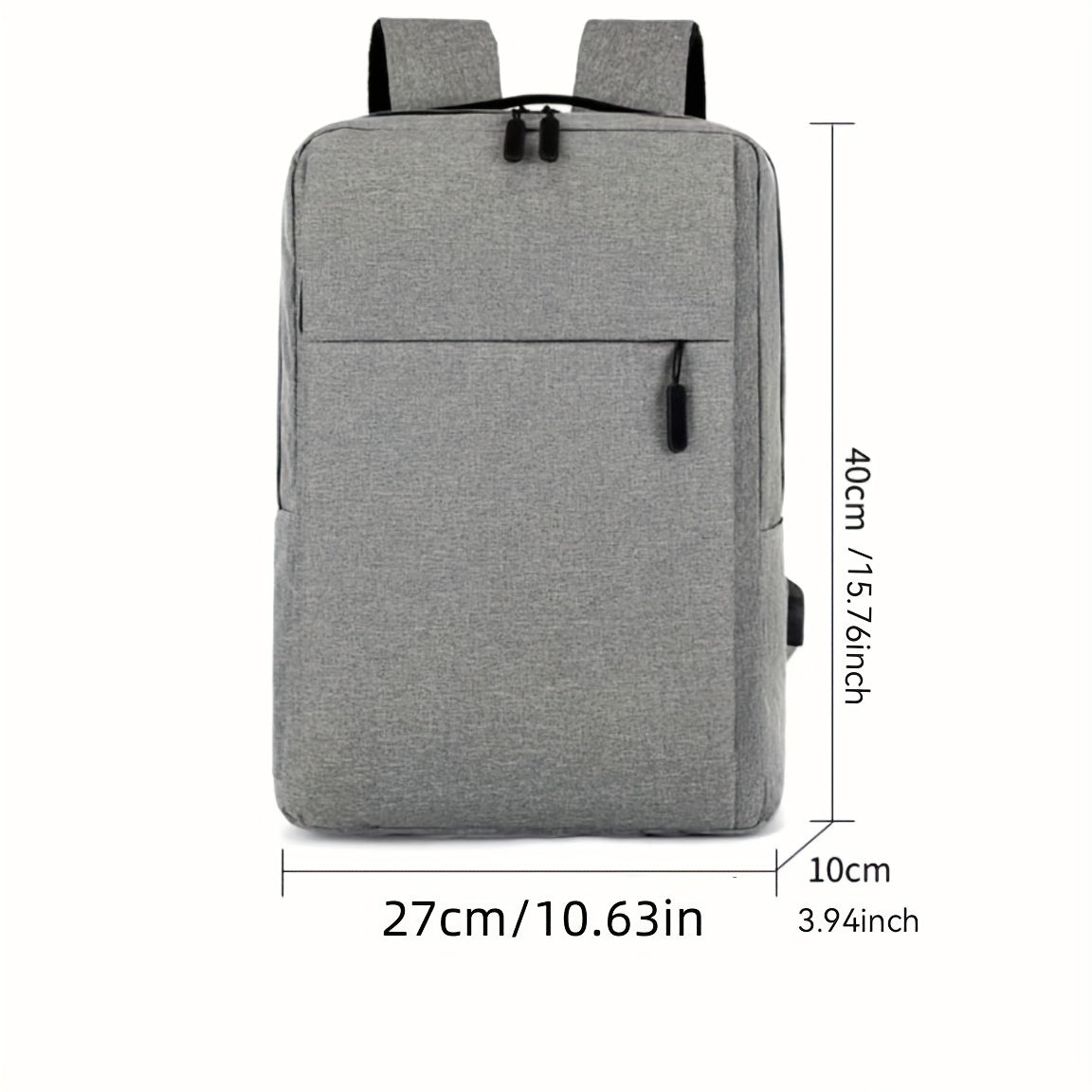 Casual Minimalist Laptop Backpack Solid All Match Storage Work Bag