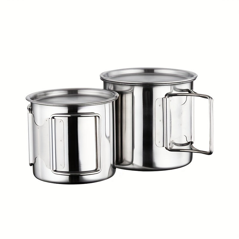 9pcs Stainless Steel Outdoor Pot Set for Camping and Picnic