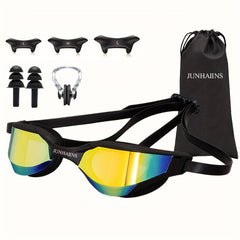 Waterproof Swimming Goggles Plating Silicone Swim Glasses