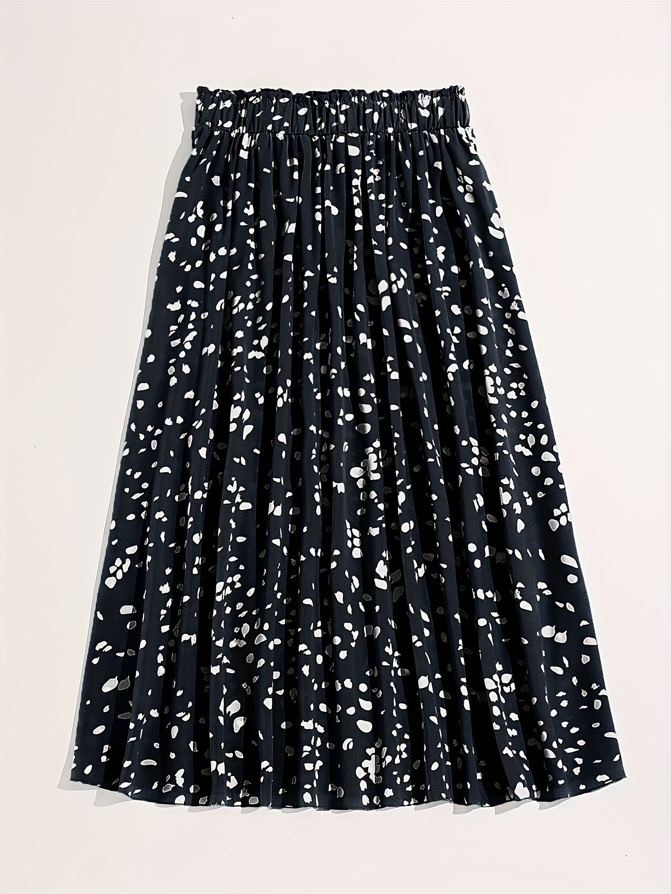 Elastic Waist Pleated Skirt for Women's Spring & Summer