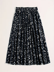 Elastic Waist Pleated Skirt for Women's Spring & Summer