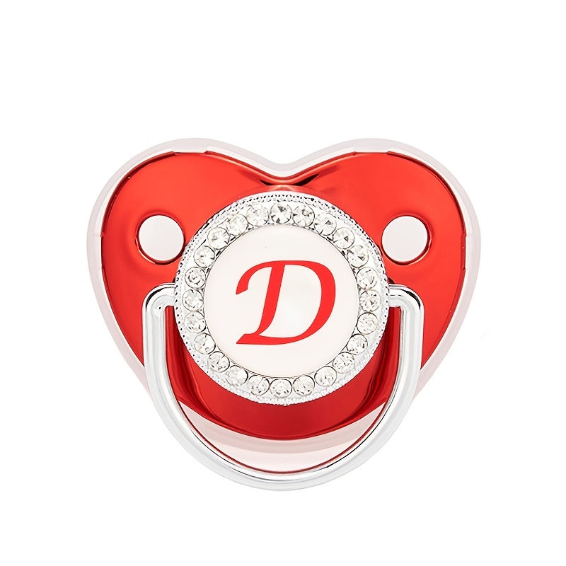 Arrival Pacifier Metallic Red Baby Rhinestone Comfortable Playing Mouth