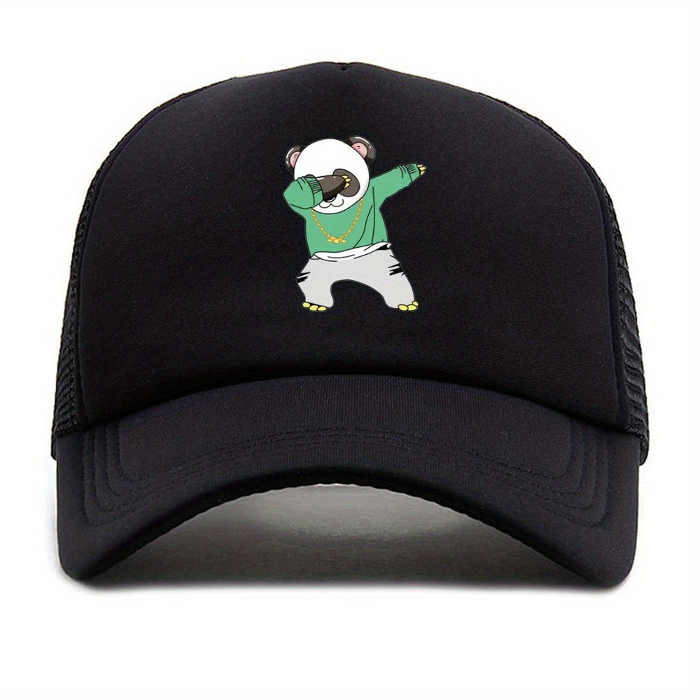 Breathable Baseball Cap Outdoor Sunshade Cartoon Print Trucker Dad Hat