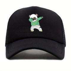 Breathable Baseball Cap Outdoor Sunshade Cartoon Print Trucker Dad Hat
