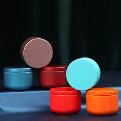 6pcs Storage Iron Box Candle Jar Candy Box Tea Leaf Box