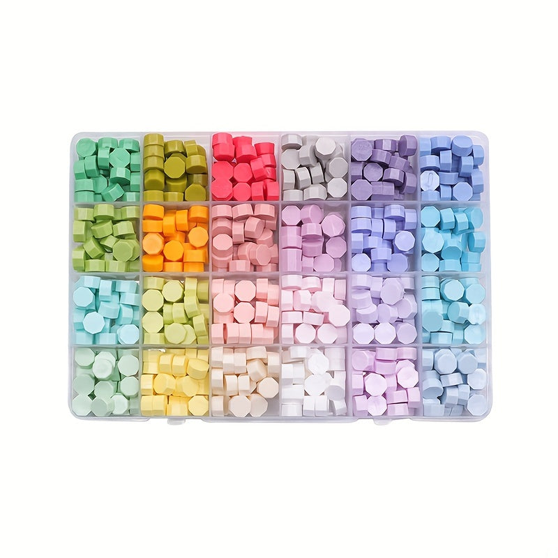 Sealing Wax Beads Set for Wax Seal Stamp 24 Colors