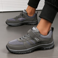 Men's Snow Boots Hook And Loop Fastener Warm Fleece Non slip Ankle Boots