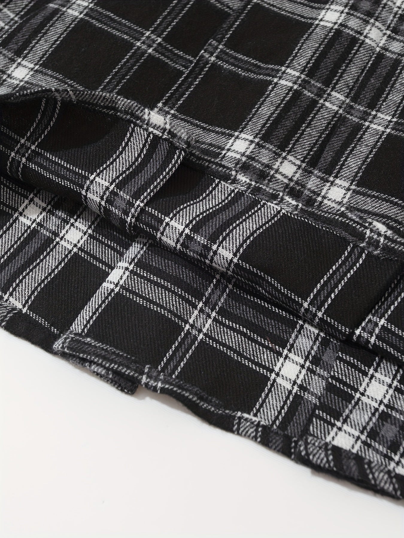 Plaid Pattern Pleated Mini Skirt Casual Zipper Versatile Skirt