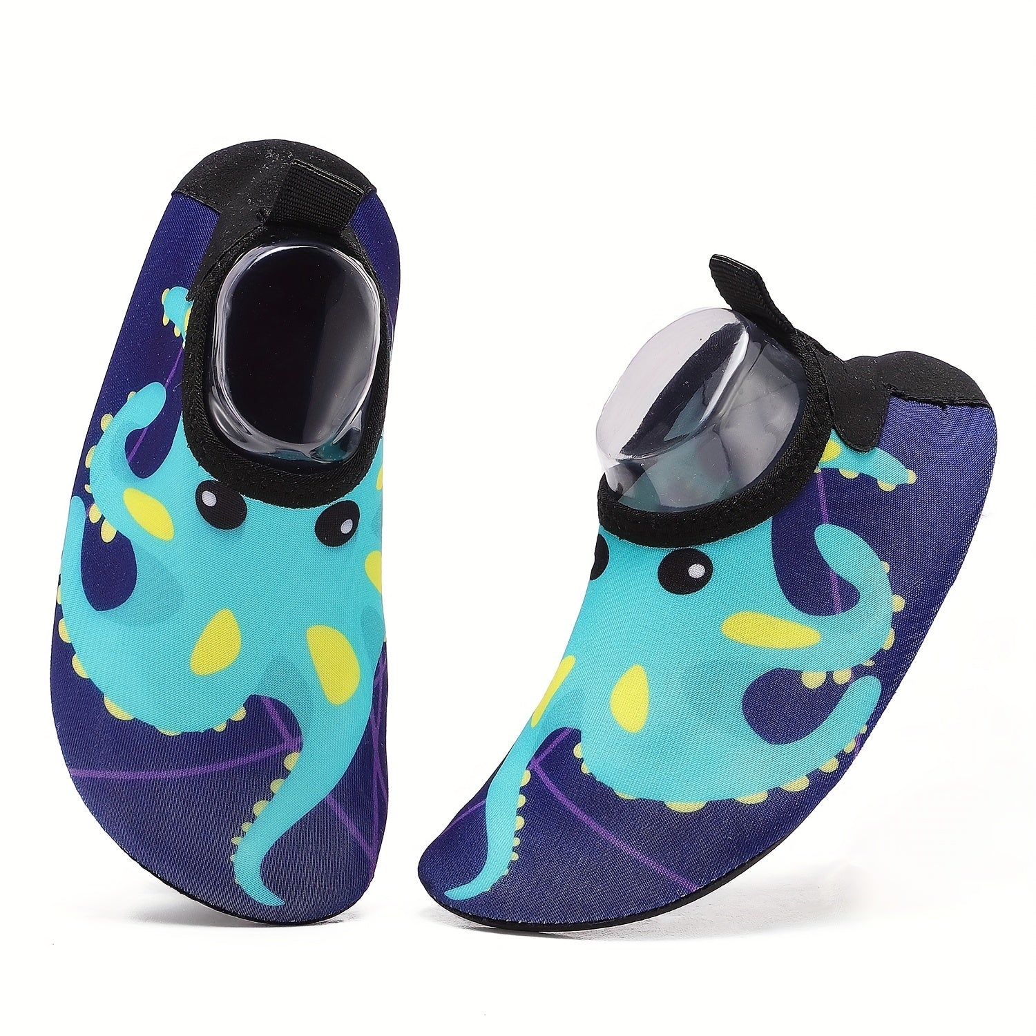 Boy's Octopus Graphic Water Shoes Quick Dry Lightweight Soft Water Socks