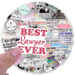 100pcs Law School Stickers Lawyer Stickers Law School Student