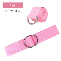 Cotton Yoga Strap With Metal D Ring
