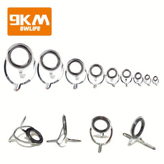 9Pcs 4mm 28mm Stainless Steel Rod Repair Kit for Fishing Rod Building