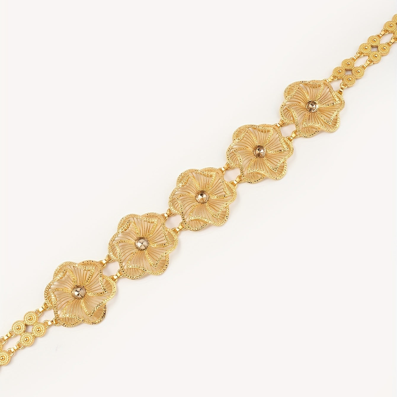Boho Flower Waist Chain Indian Style Dance Belt