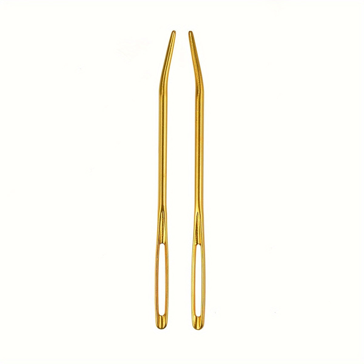 8pcs Colorful Big Eye Yarn Needle Steel Curved Tapestry Needle
