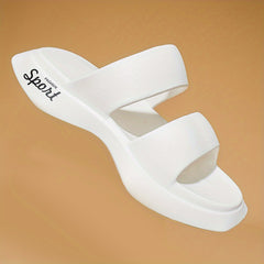 Men's Casual Open Toe Slides Anti skid Slip On Shoes For Indoor Outdoor