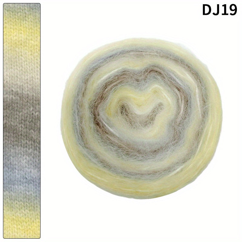 Gradient Spray Wool Thread for Scarves Hats Clothing