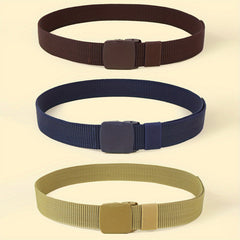 3pcs Nylon Belts Set for Men