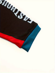 Men's Letter Long Sleeve Motorcycle T-shirt Quick Drying Breathable Top