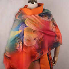 Winter Scarf Print Scarf Business Gathering Shawl Warm Women Scarf