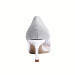 Women's Colorblock Point Toe Stiletto Heel Shoes