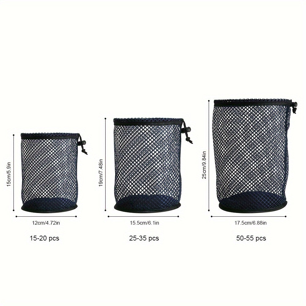 Portable Golf Mesh Bag Ball Holder Drawstring Lightweight Outdoor Travel Cam