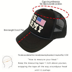 US Army Print Trucker Hat Mesh Baseball Cap