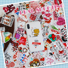 100pcs Sweet Series Ins Style Cartoon Stickers For Notebook