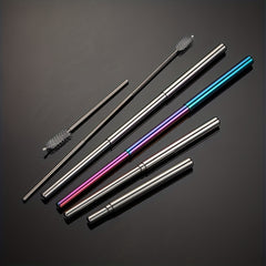 304 Stainless Steel Retractable Coffee Straw Telescopic Milk Tea Stirring Straw
