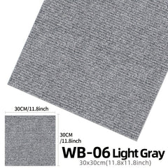 20pcs Modern Style Carpet 30x30cm Self Adhesive Ground Mat Decor