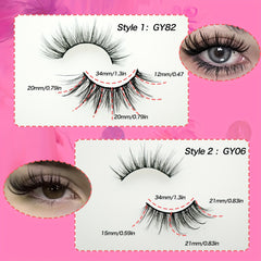 Faux Mink False Eyelashes Cat Eye Lashes 20mm