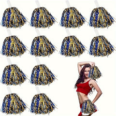 12pcs Cheering Poms Handheld Props Dancing Supplies Lightweight