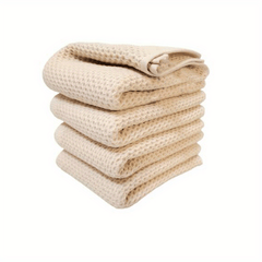 4pcs 100% Cotton Bath Sheet Waffle Weave Kitchen Bathroom Dish Cloths