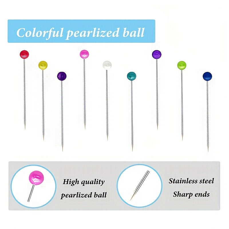 100pcs Multicolor Sewing Pins Straight Pins Craft Positioning Fixed Sewing Mark