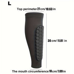 Lightweight Soccer Shin Guards with Honeycomb Compression Calf Sleeve