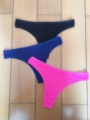 6pcs Seamless Mixed Thongs Breathable Thin Panties Lingerie