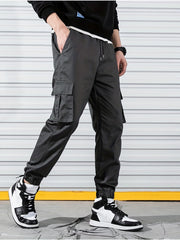 Flap Pockets Cargo Pants Men's Techwear Joggers