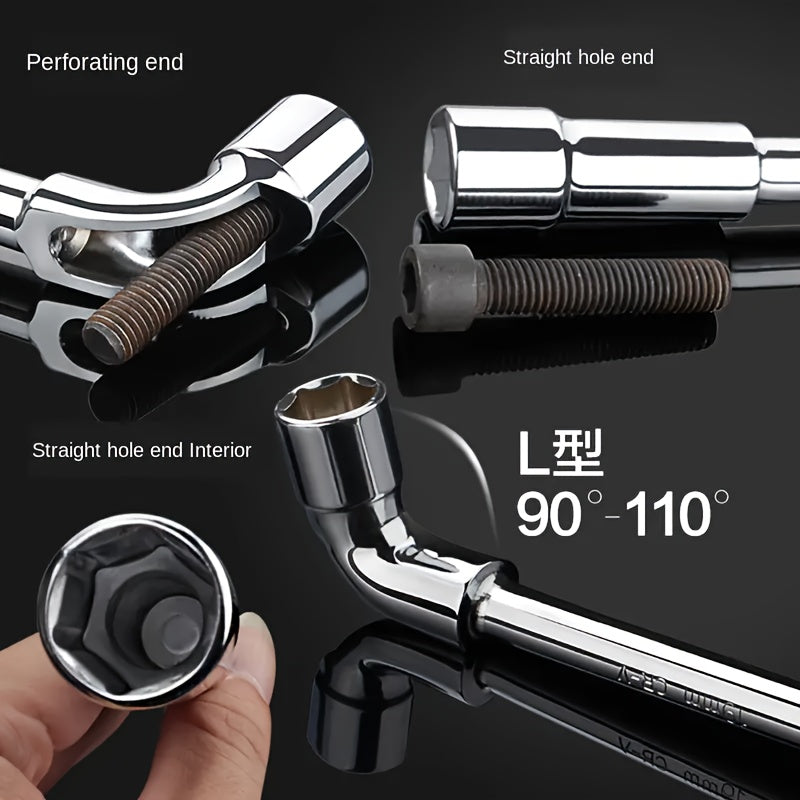 12mm 14mm L-shaped Pipe Socket Wrench Car Repair Tool