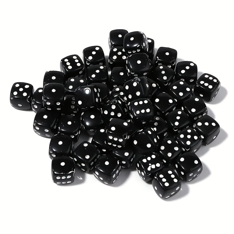 30pcs 8mm Colorful Dice Acrylic Beads for DIY Jewelry Making