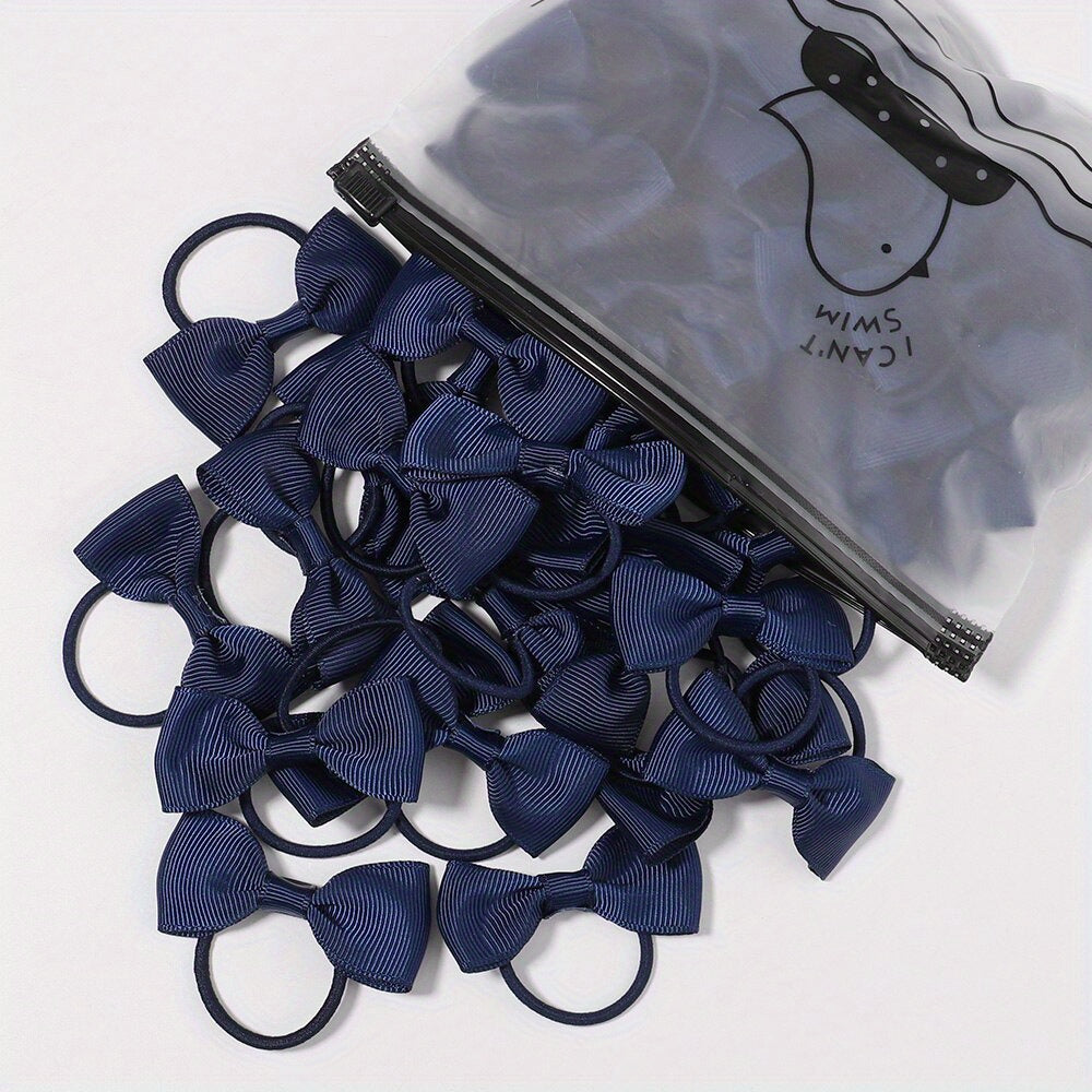 20pcs Bowknot Hair Ties for Baby Girls, Ponytail Holders & Scrunchies