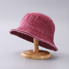 Men's Frayed Bucket Hat Fishing Sunshade Outdoor Hat