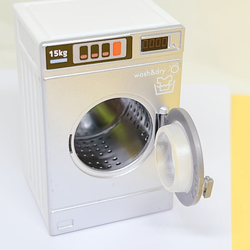 Mini Drum Washing Machine Doll House Accessory