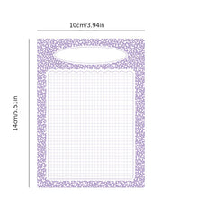 50 Cow Pattern Sticky Note Sheets - Student & Office Supplies